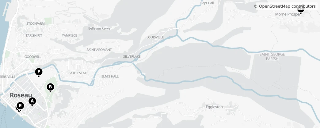 Map of Saint George Parish