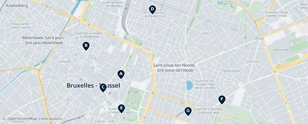 Map of Saint-Josse-ten-Noode