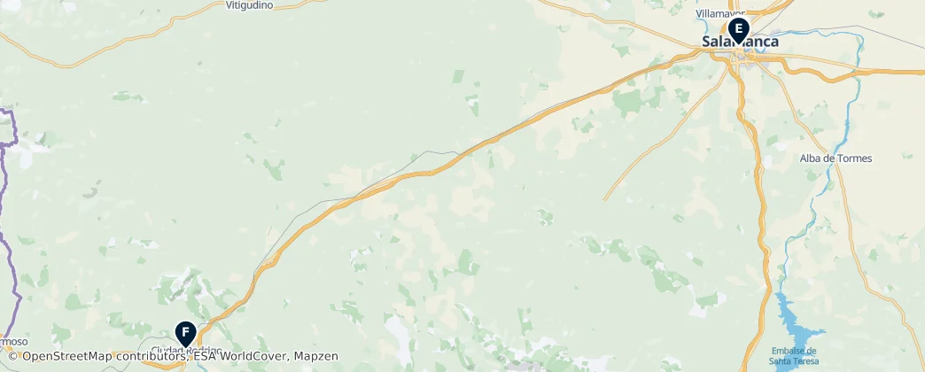Map of Salamanca
