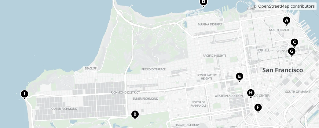 Map of San Francisco