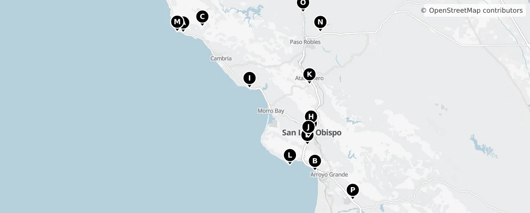 Map of San Luis Obispo County