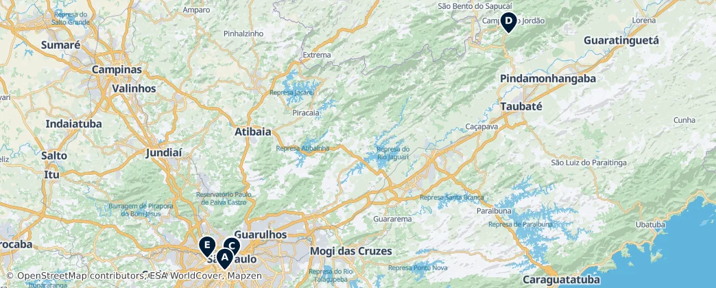 Map of Сан Паулу