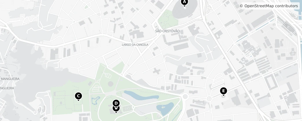 Map of Imperial de São Cristóvão