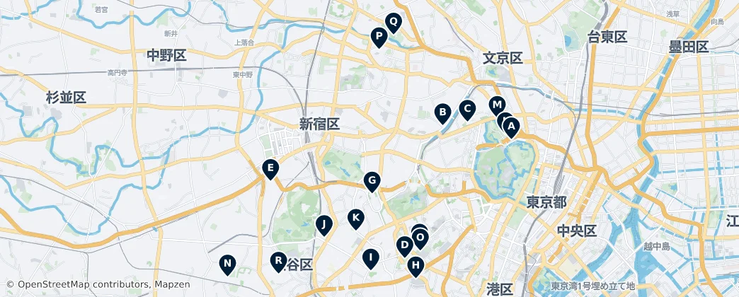 Map of Shinjuku