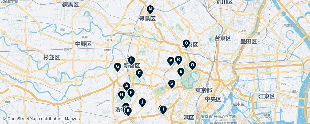 Map of Shinjuku