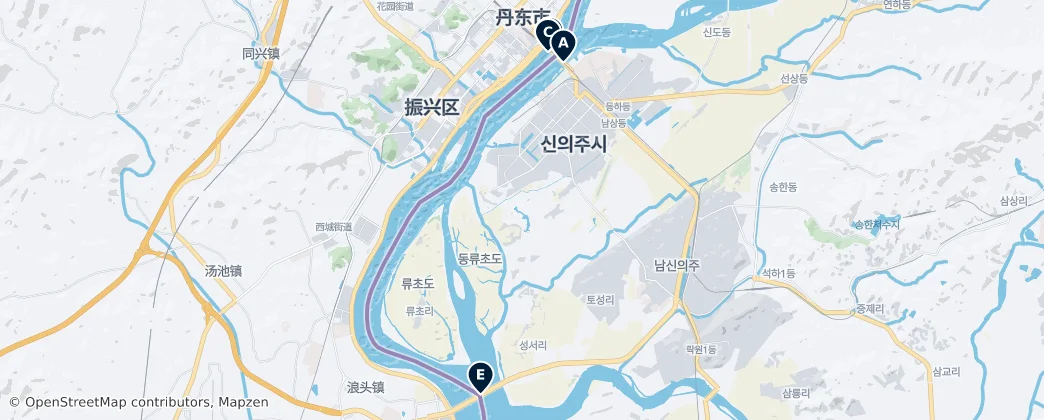 Map of Sinuiju