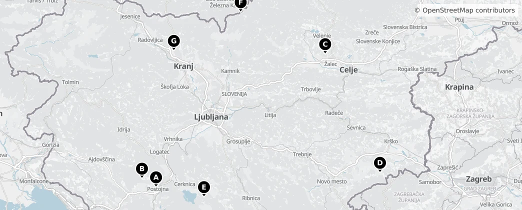 Map of Slovenya