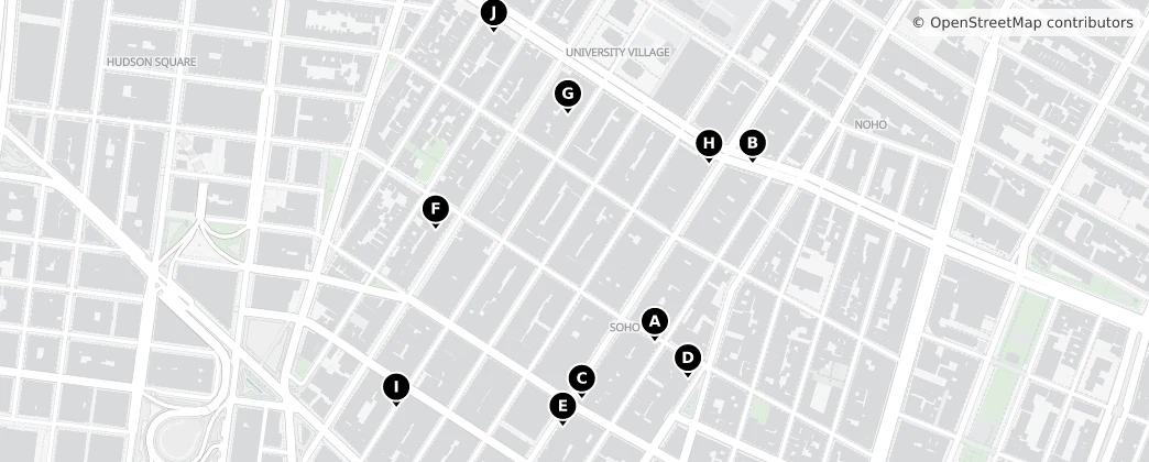 Map of SoHo