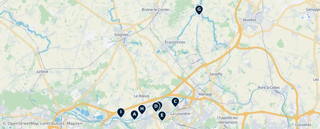 Map of Soignies