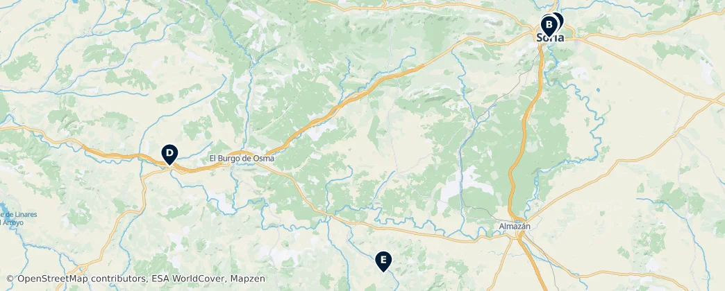 Map of Soria