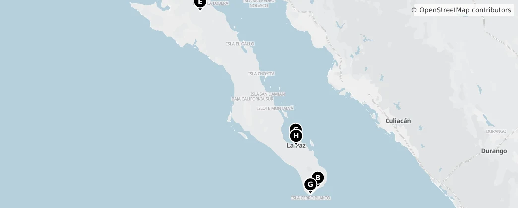 Map of Baja California Sur