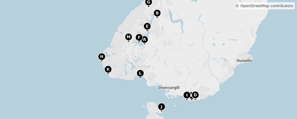 Map of Southland