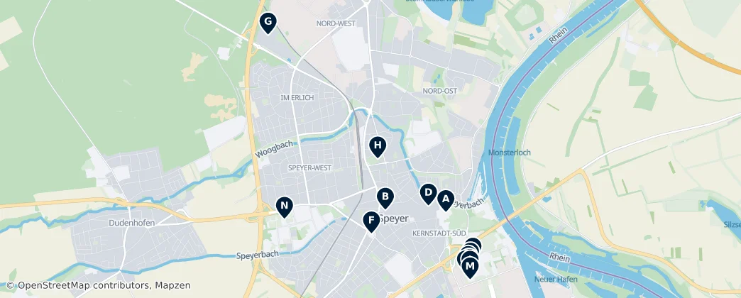 Map of Speyer