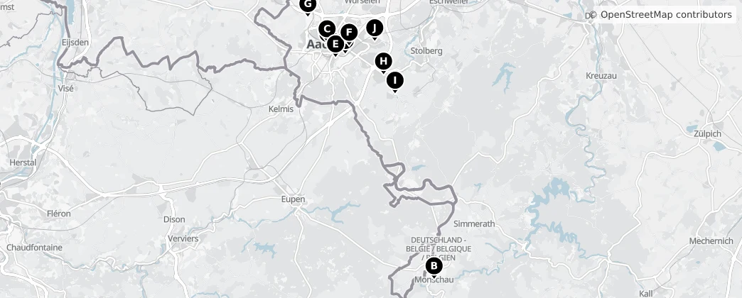 Map of Städteregion Aachen