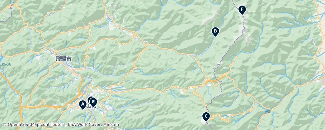 Map of Takayama