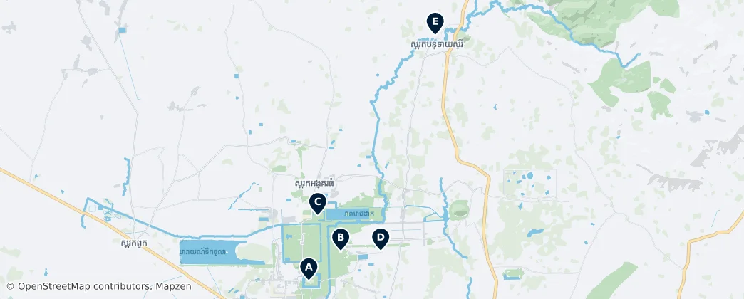 Map of Siem Reap