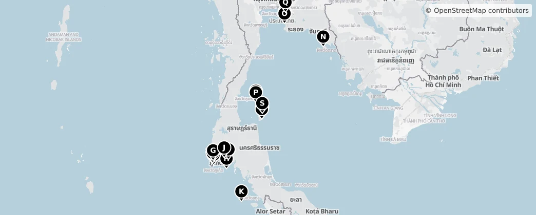 Map of Tayland