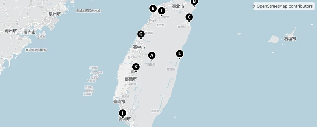 Map of Tayvan