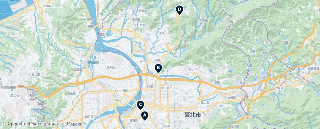 Map of Tayvan