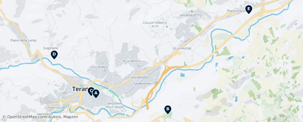 Map of Teramo