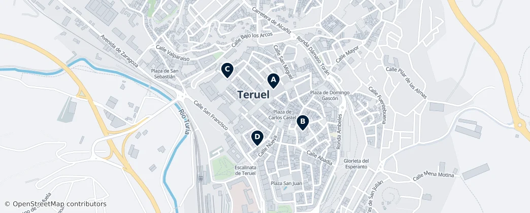 Map of Teruel