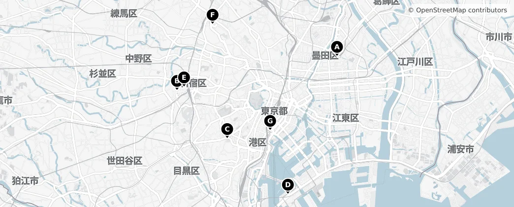 Map of Tokyo