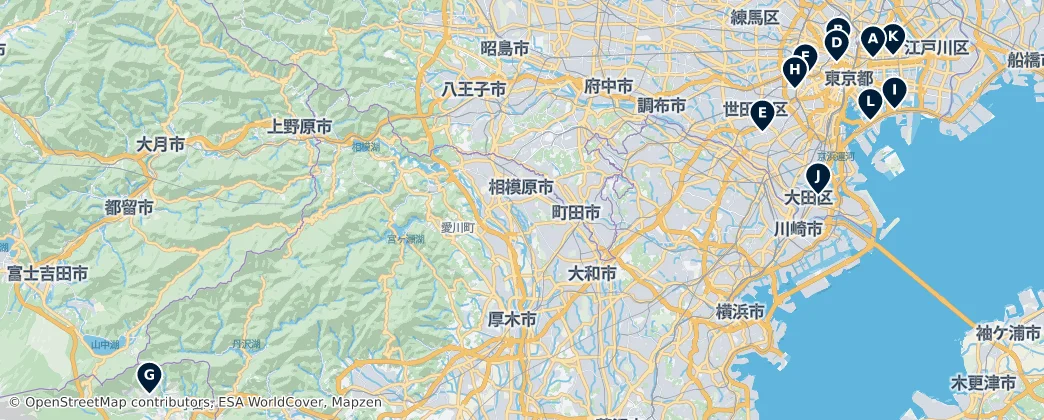 Map of Tokyo