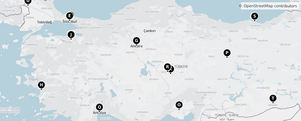 Map of Türkiye