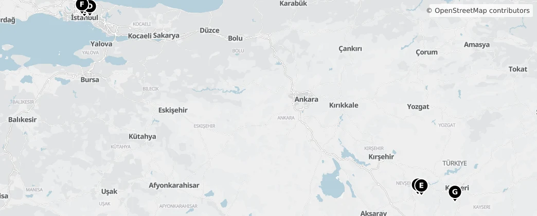 Map of Türkiye
