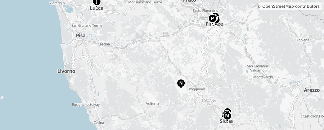 Map of Toskana
