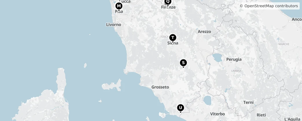 Map of Toskana