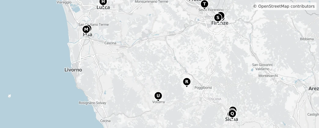 Map of Toskana