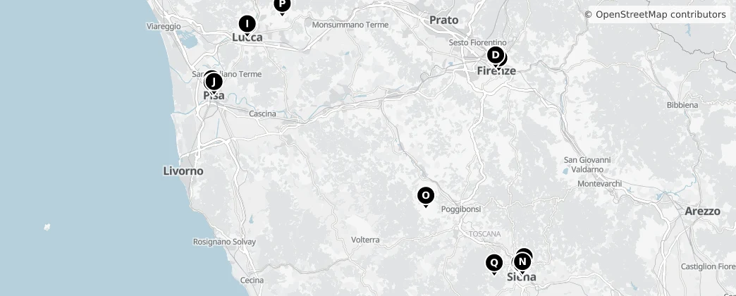 Map of Toskana