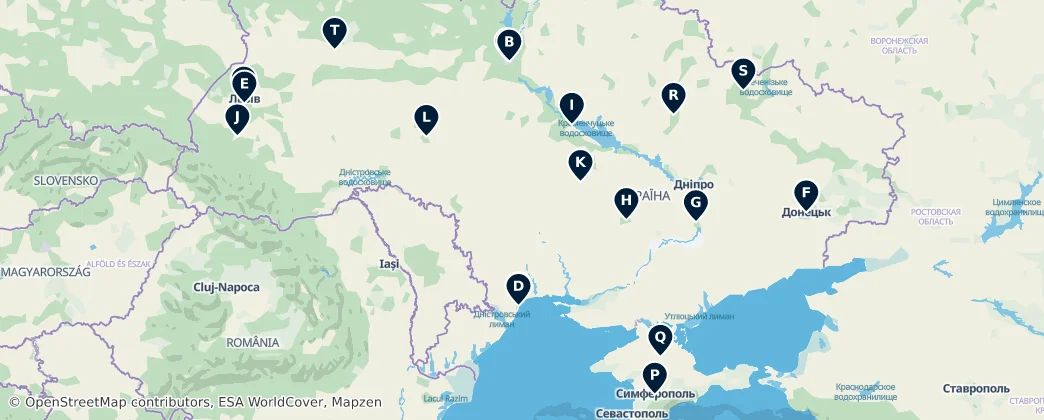 Map of Ukrayna