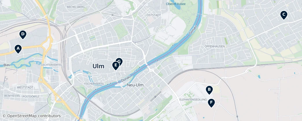 Map of Ulm