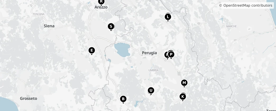 Map of Umbria