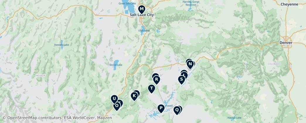 Map of Utah