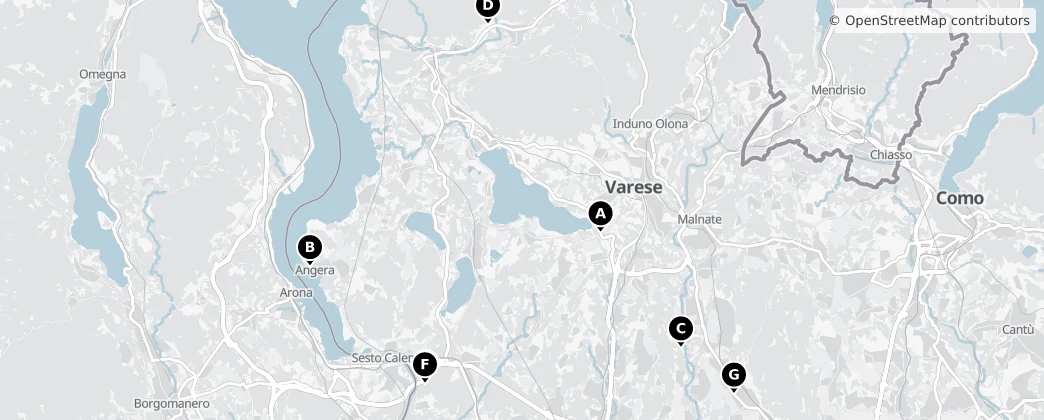 Map of Varese