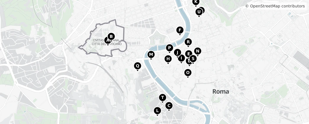 Map of Vatikan