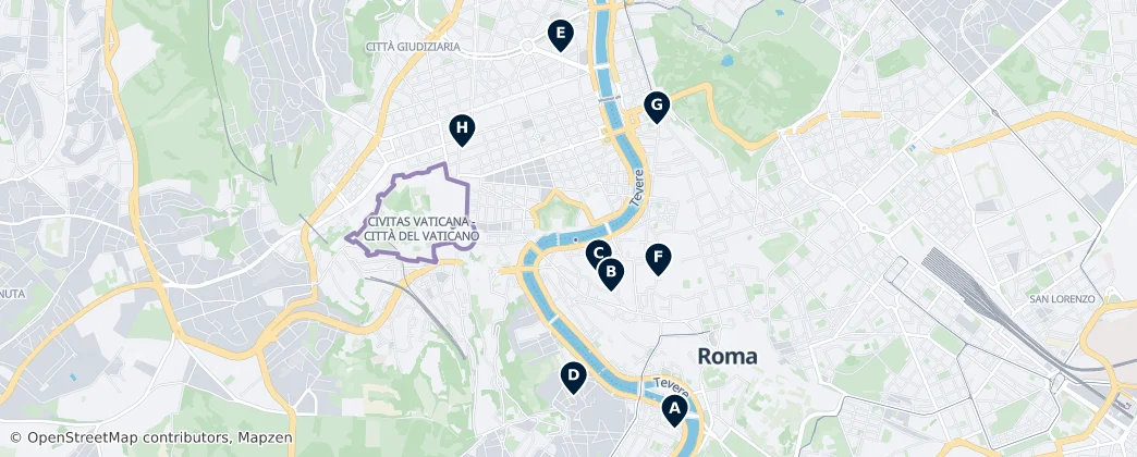 Map of Vatikan