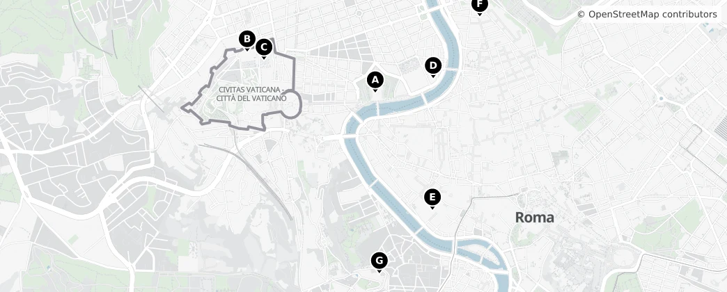 Map of Vatikan