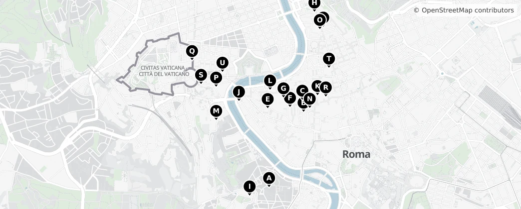 Map of Vatikan
