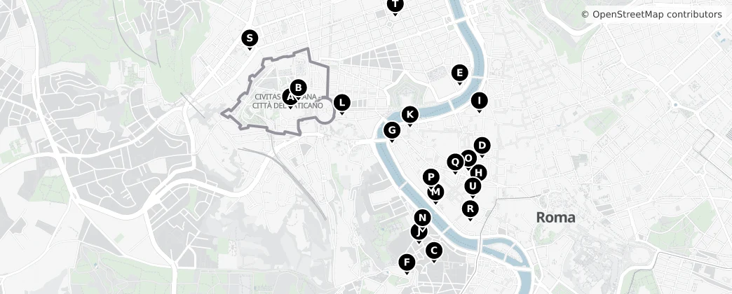 Map of Vatikan