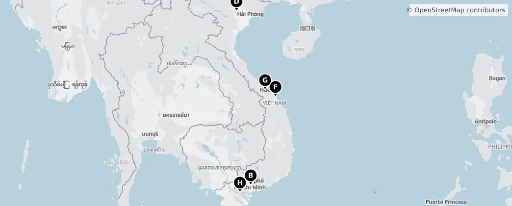 Map of Vietnam