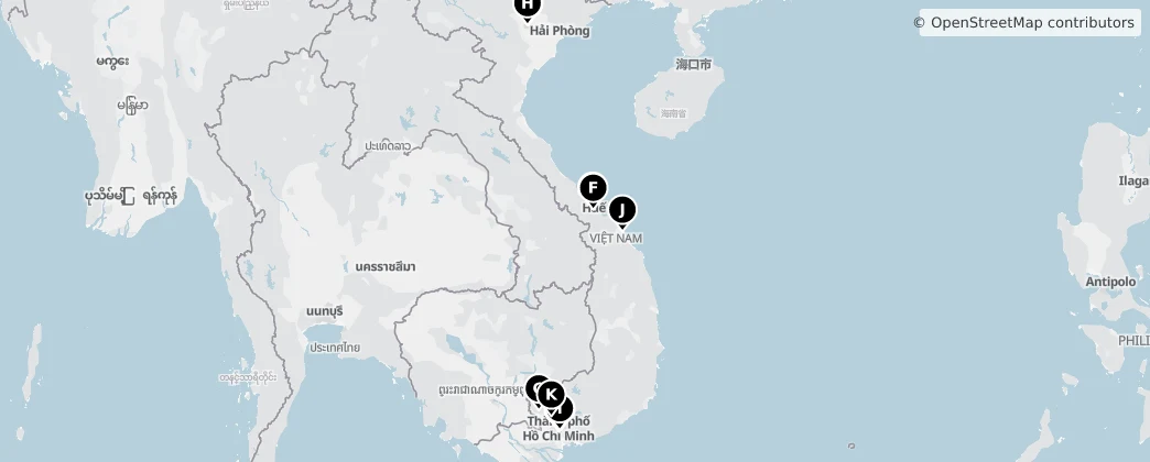 Map of Vietnam