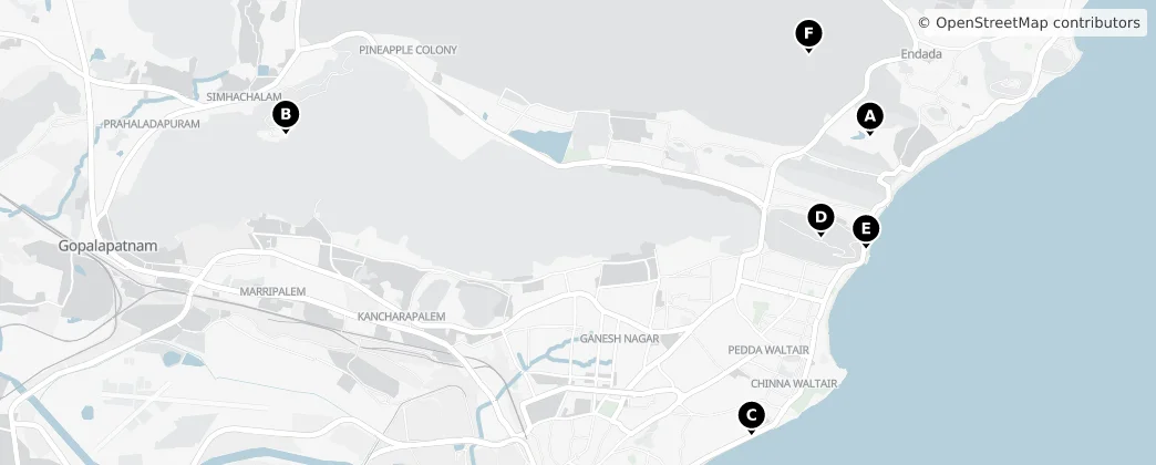 Map of Visakhapatnam