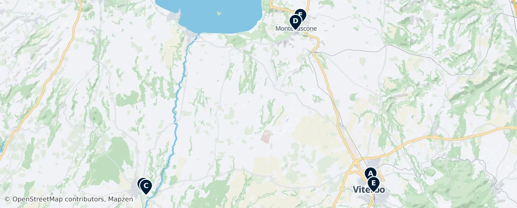 Map of Viterbo
