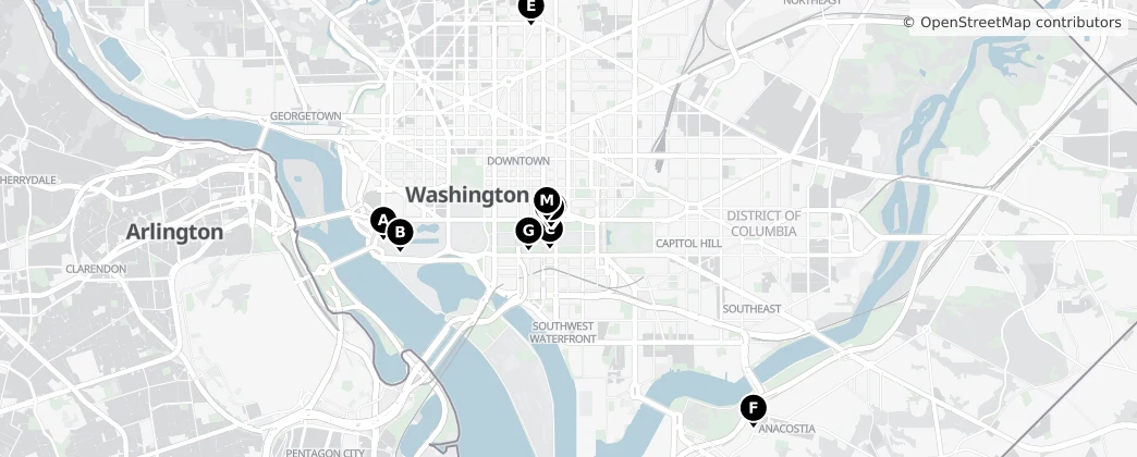Map of Washington, DC