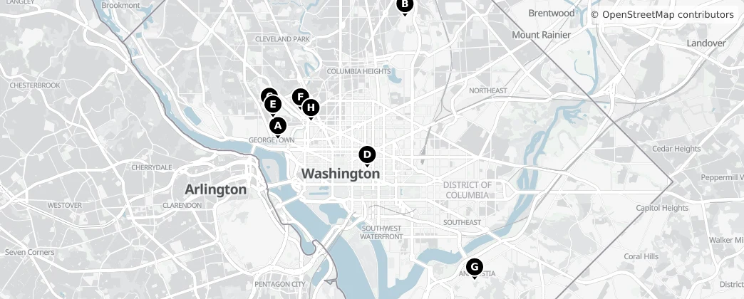 Map of Washington, DC