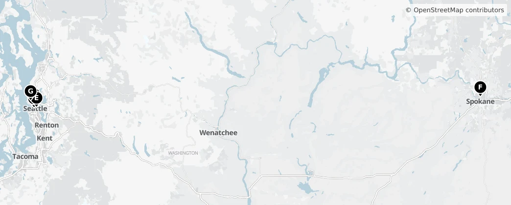 Map of Washington